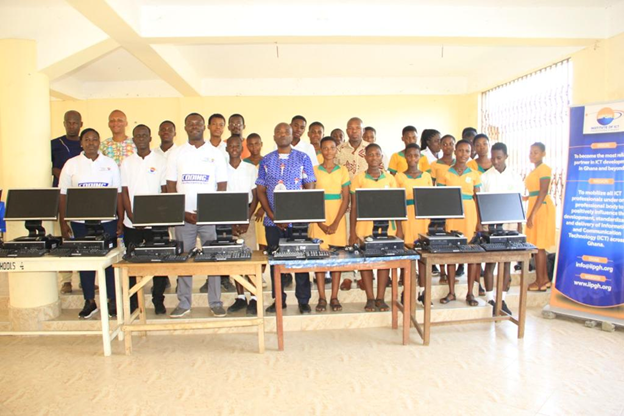 IIPGH Donates Computers to Volta Regional Education Directorate and Ho-Dome RC Primary/JHS School Complex to contribute towards digital skills acquisition